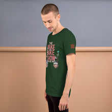 Load image into Gallery viewer, THE WAKE AND BAKE SHOW AND PODCAST T-SHIRT