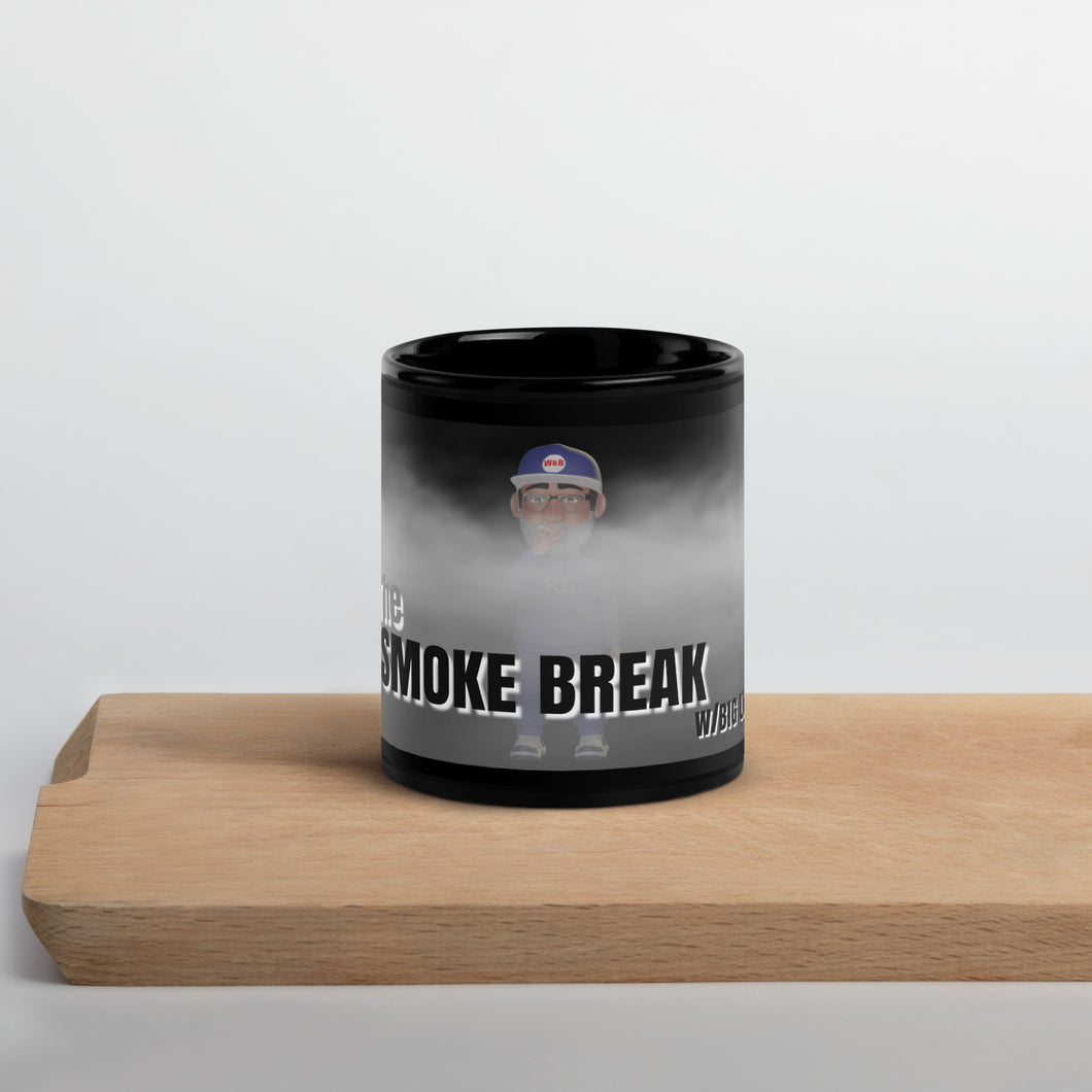 The Smoke Break Black Glossy Mug