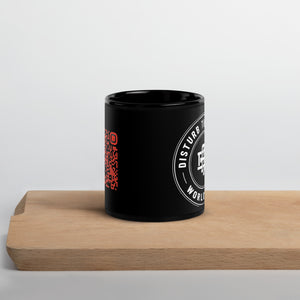 DTM QR Code Black Glossy Mug