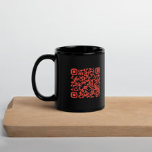 Load image into Gallery viewer, DTM QR Code Black Glossy Mug
