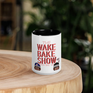 The Wake & Bake Show Mug with Color Inside